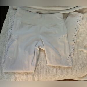 Athleta white cropped leggings size small
